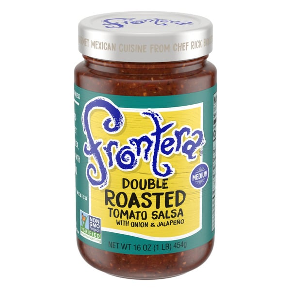 Preserved Dips & Spreads Frontera Gourmet Mexican Medium Double Roasted Tomato Salsa hero