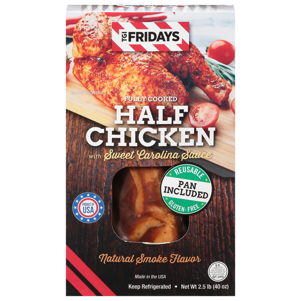 Prepared Meals & Sides TGI Fridays Half Chicken, with Sweet Carolina Sauce hero