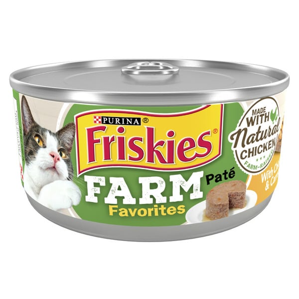 Cat Food & Care Purina Friskies Wet Cat Food Pate Farm Favorites With Chicken and Carrots hero