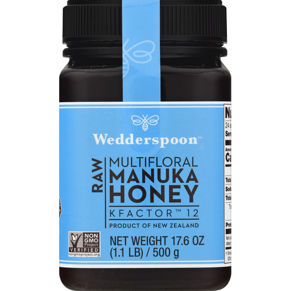 Dietary Supplements Wedderspoon Manuka Honey, Raw, Multifloral, Kfactor 12 hero