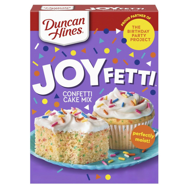 Doughs, Gelatins & Bake Mixes Duncan Hines Rainbow Confetti Cake Mix, Baking Mix hero