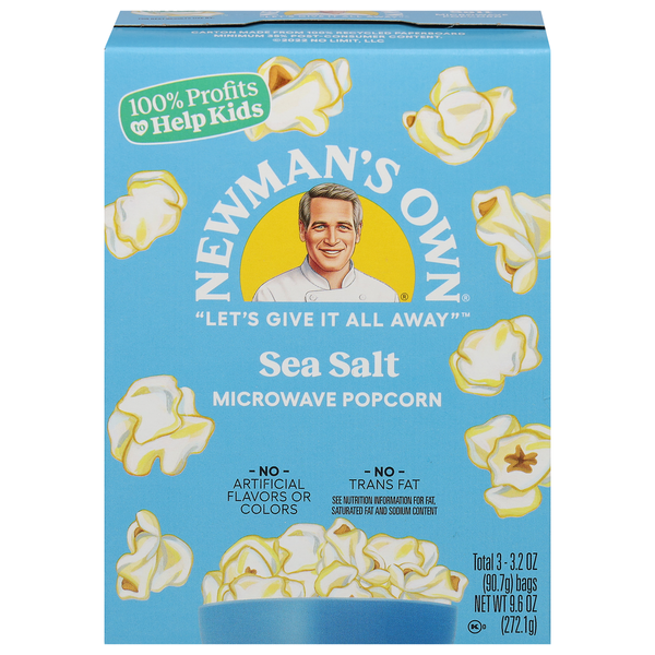 Popcorn Newman's Own Natural Flavor Popcorn hero