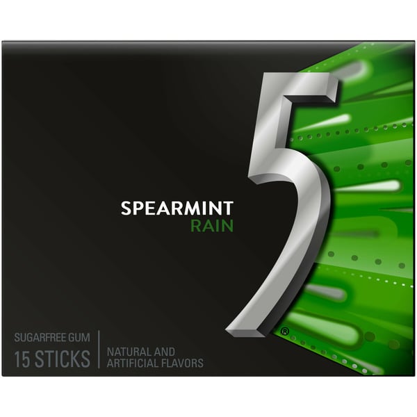 Mint & Gum 5 GUM Spearmint Rain Sugar Free Chewing Gum hero