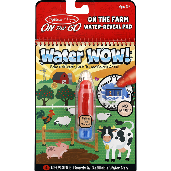 Energy & Granola Bars Melissa & Doug Water-Reveal Pad, On The Farm, On The Go hero