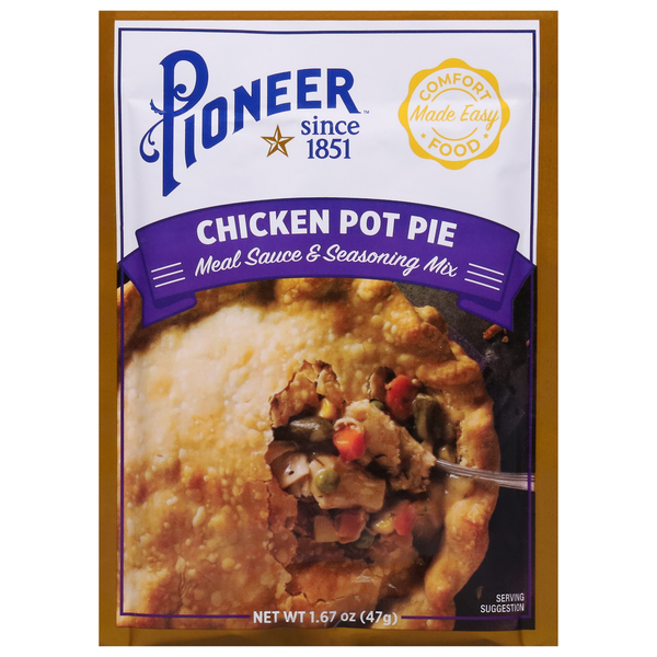 Spices & Seasonings Pioneer Meal Sauce & Seasoning Mix, Chicken Pot Pie hero