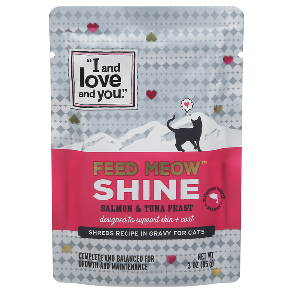 I and love and you Cat Food, Salmon & Tuna Feast, Shine hero