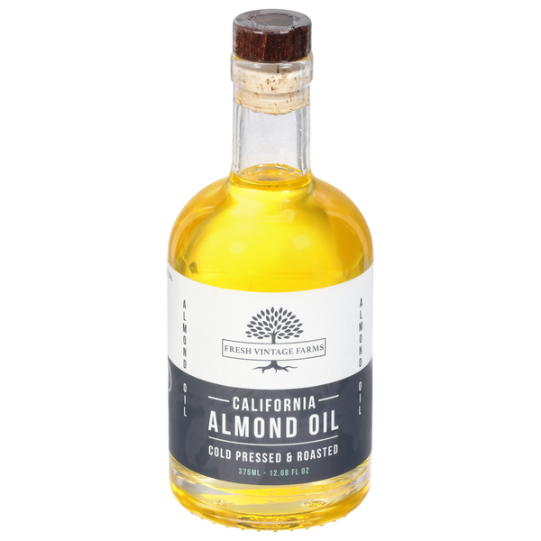 Oils & Vinegars Fresh Vintage Farms Almond Oil, California, Cold Pressed & Roasted hero