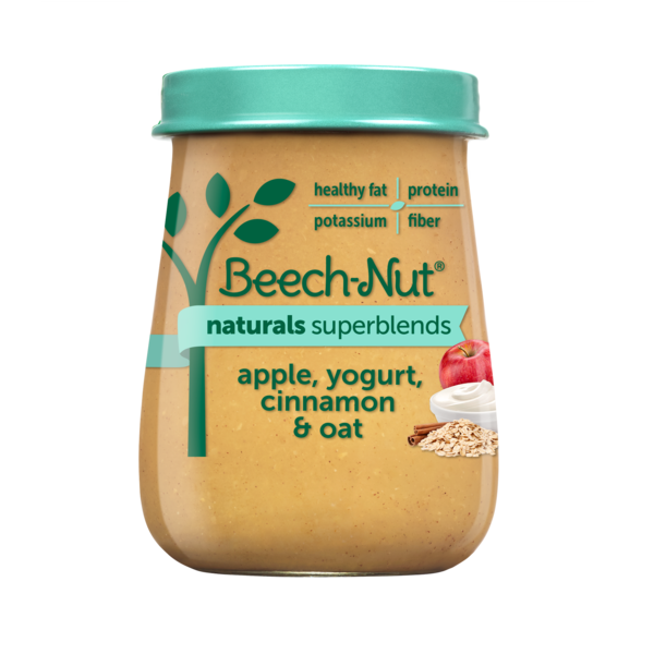 Baby Food & Formula Beech-Nut Superblends Jar, Apple, Yogurt, Cinnamon Oat hero