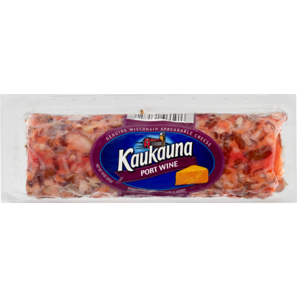 Packaged Cheese Kaukauna Port Wine Cheese Log hero