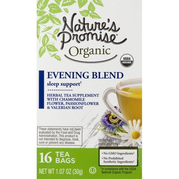 Tea Nature's Promise Organic Sleep Support Evening Blend hero