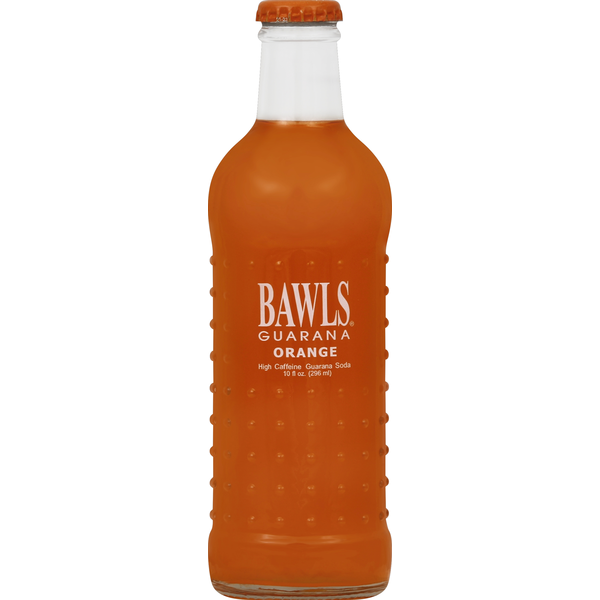 Soft Drinks BAWLS High Caffeine Guarana Soda, Guarana Orange hero