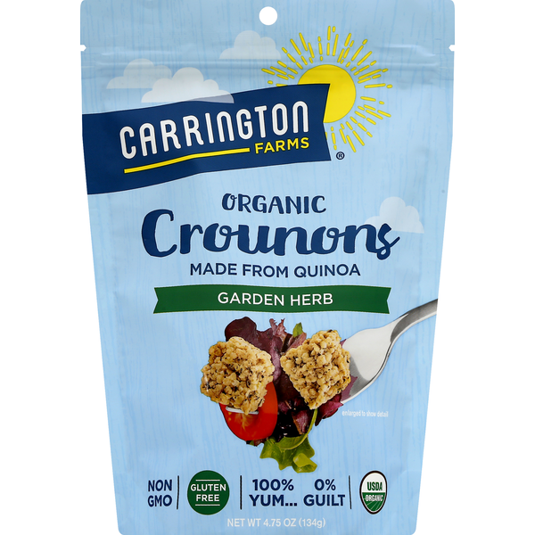 Salad Dressing & Toppings Carrington Farms Crounons, Organic, Garden Herb hero