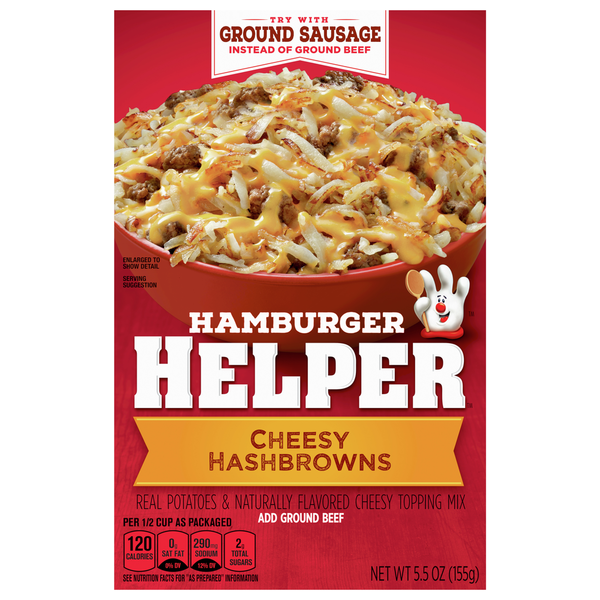 Instant Foods Hamburger Helper Potatoes & Topping Mix, Cheesy Hashbrowns hero