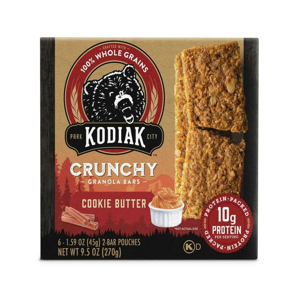 Protein, Energy & Granola Bars Kodiak Cakes Cookie Butter Crunchy Granola Bars hero