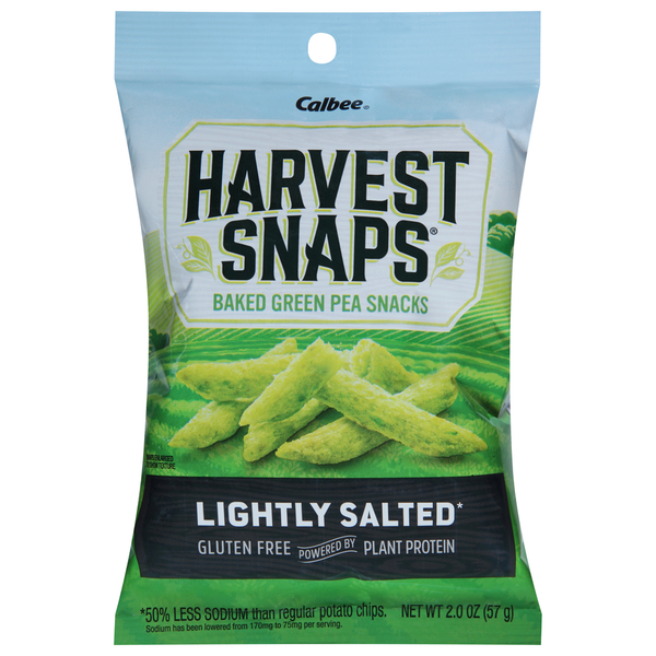 Packaged Vegetables & Fruits Harvest Snaps Snacks, Green Pea, Baked hero