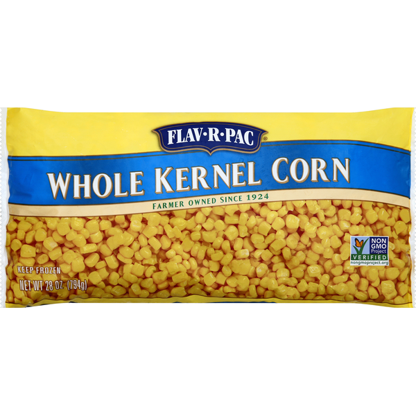 Frozen Vegan & Vegetarian Flav R Pac Corn, Whole Kernel hero