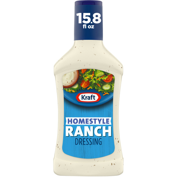 Salad Dressing & Toppings Kraft Homestyle Ranch Salad Dressing hero