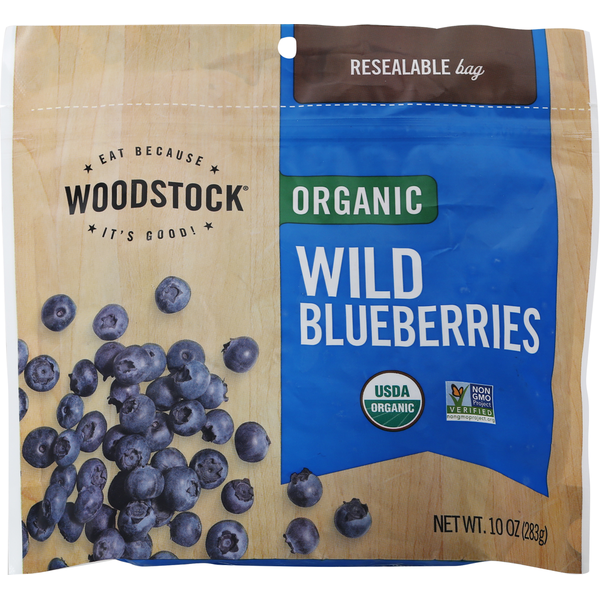 Frozen Produce WOODSTOCK Organic Wild Blueberries hero