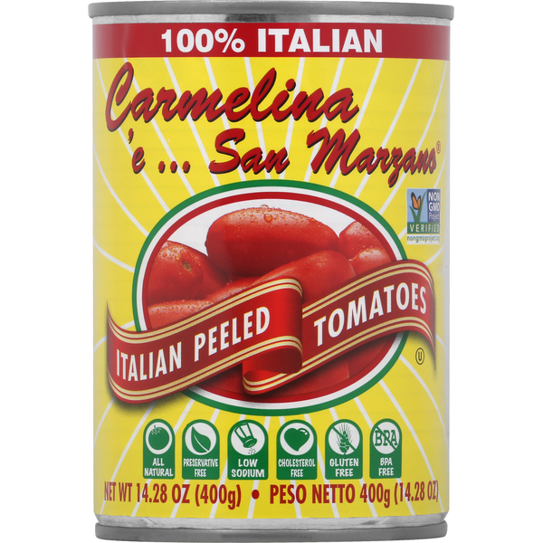 Canned & Jarred Vegetables Carmelina e San Marzano Tomato, Italian, Peeled hero