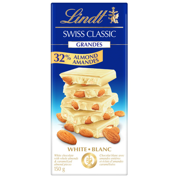 Cookies & Cakes Swiss Classic Almond White Chocolate Bar, 150 Grams hero