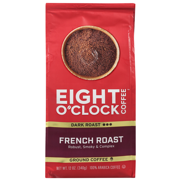 Coffee Eight O’Clock Coffee, Ground, Dark Roast, French Roast hero