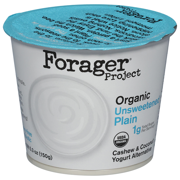 Other Creams & Cheeses Forager Project Yogurt Alt, Cashew & Coconut, Dairy-Free, Organic, Unsweetened Plain, Probiotic hero