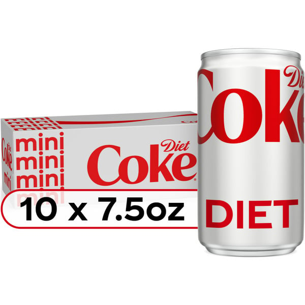 Soft Drinks Diet Coke Diet Cola Mini Soda Cans hero