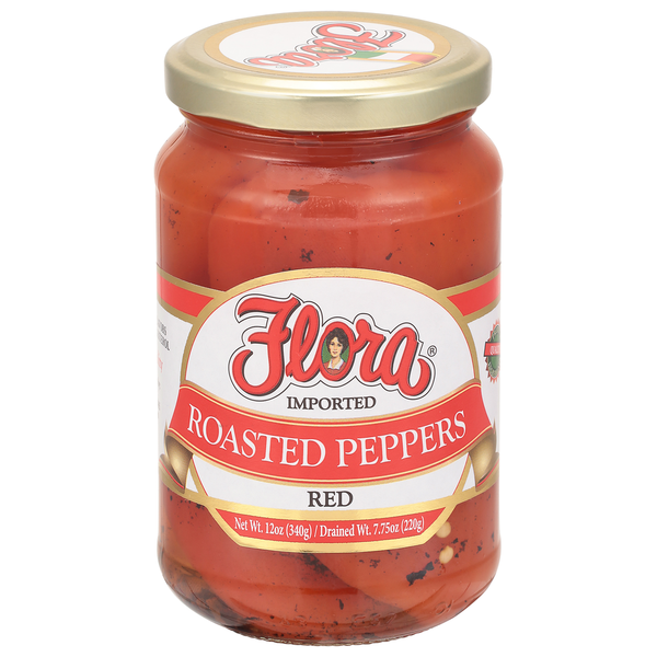 Canned & Jarred Vegetables Flora Fine Foods Roasted Peppers, Red hero