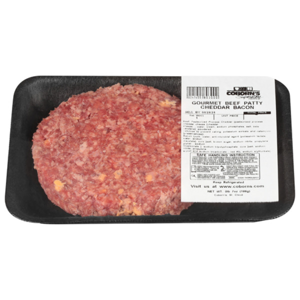 Prepared Meals Four Brothers USDA Certified Four Brothers  Bacon & Cheddar Beef Patties - From Our Service Counter hero