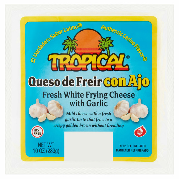 Packaged Cheese Tropical Fresh White Frying With Garlic Cheese hero