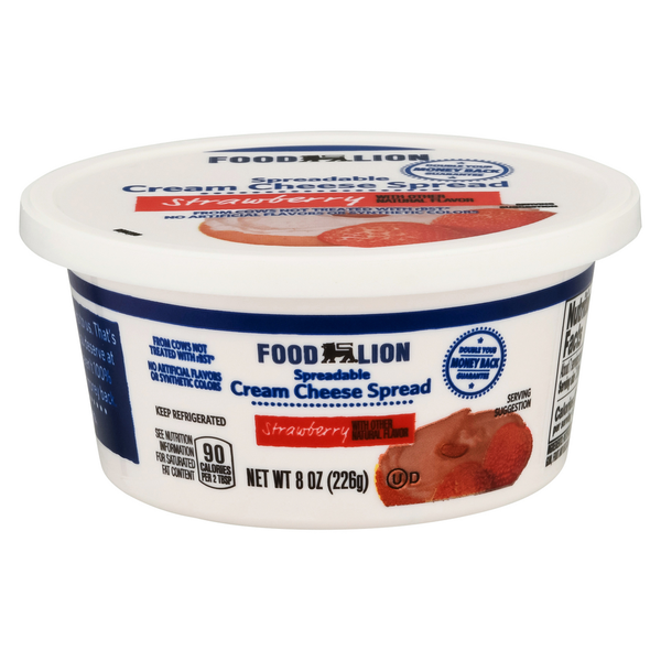 Other Creams, Cheeses & Dips Food Lion Spreadable Strawberry Cream Cheese Spread hero