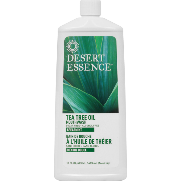 Oral Hygiene Desert Essence Mouthwash, Tea Tree Oil, Spearmint hero