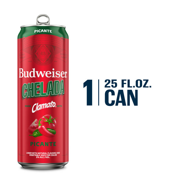 Specialty Beers Budweiser Chelada with Clamato Picante Beer Can hero