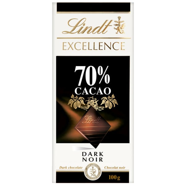 Cocoa & Drink Mixes Excellence 70% Cacao Dark Chocolate Bar, 100 Grams hero