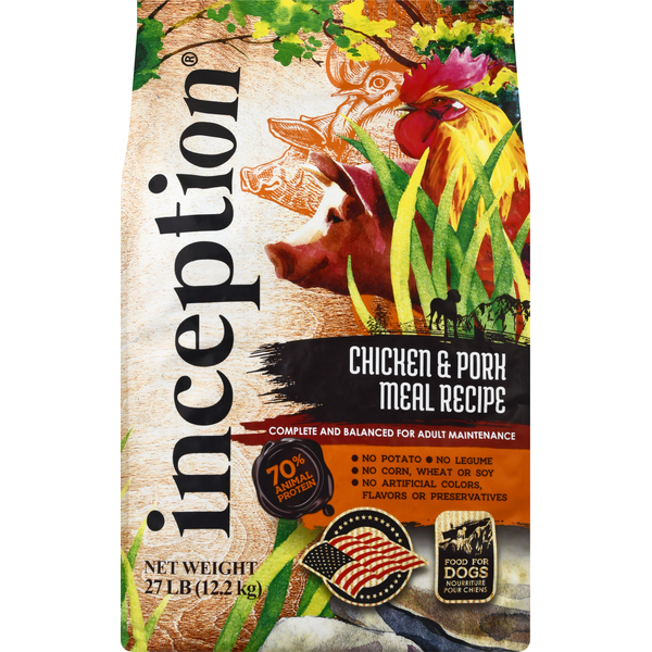 Inception Dog Food, Chicken & Pork Meal Recipe hero