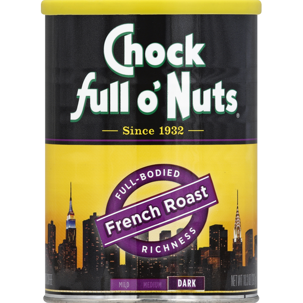 Coffee Chock full o'Nuts Coffee, Dark, French Roast hero