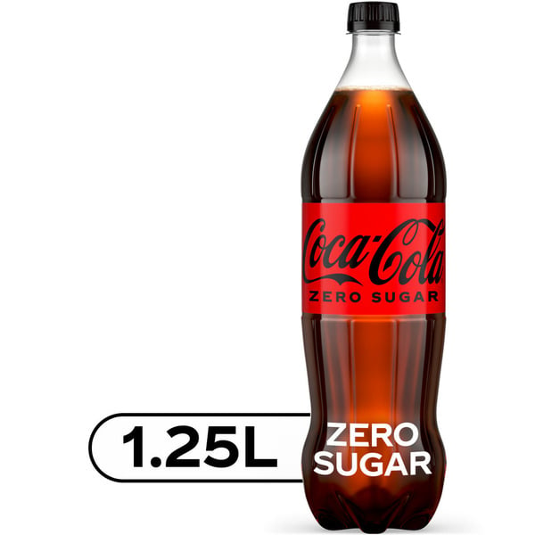 Soft Drinks Coca Cola Zero Sugar Zero Sugar Cola Soda Pop Bottle hero