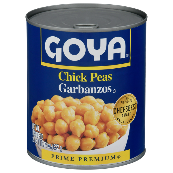 Canned Meals & Beans Goya Chick Peas, Garbanzos hero