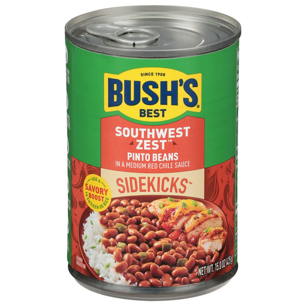 Canned Meals & Beans Bush's Best Sidekicks Southwest Zest Pinto Beans hero