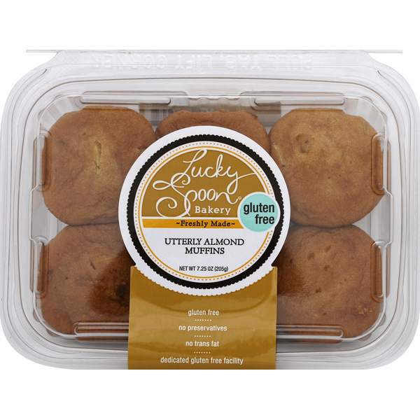 Bakery Desserts Lucky Spoon Bakery Muffins, Gluten Free, Utterly Almond hero