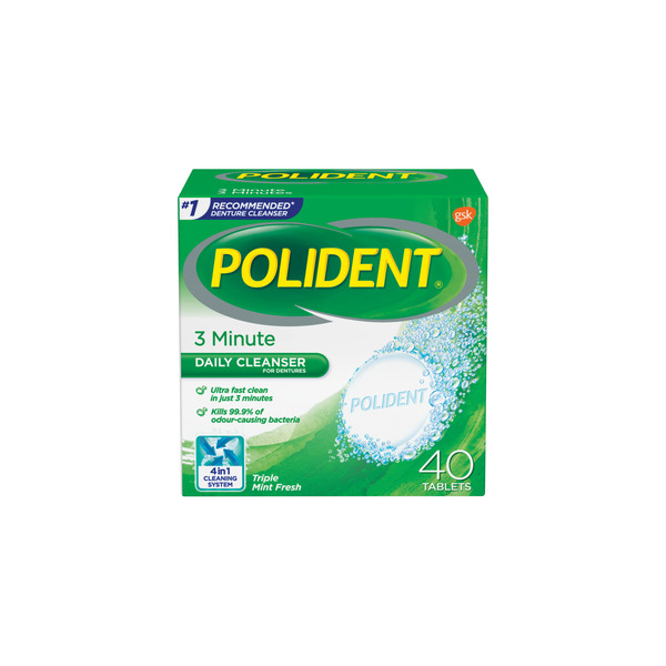 Oral Hygiene Polident 5 Minute Denture Cleanser hero