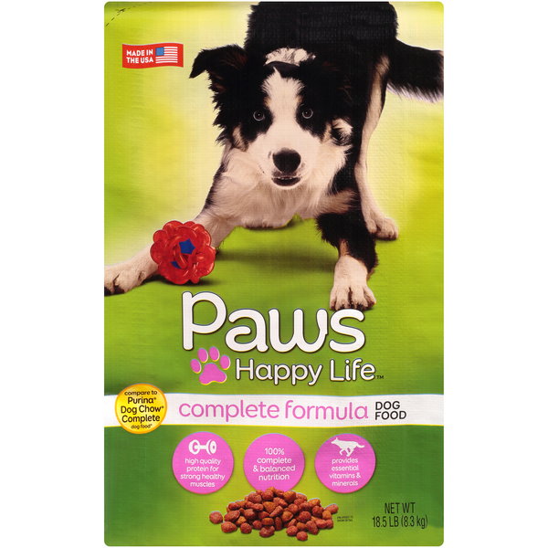 Dog Food & Care Paws Happy Life Complete Formula Dog Food hero