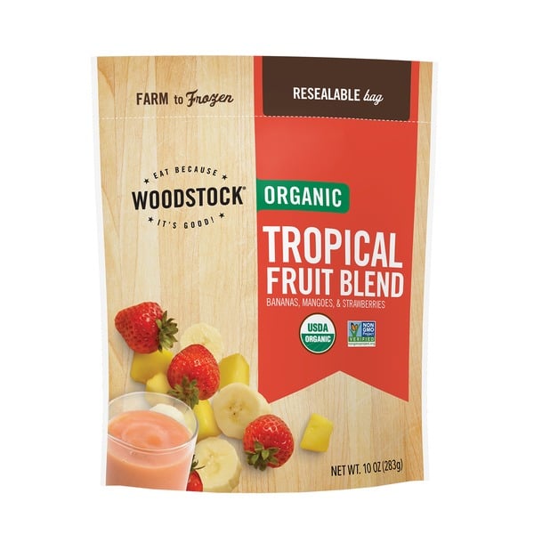 Frozen Produce WOODSTOCK Organic Tropical Fruit Blend hero