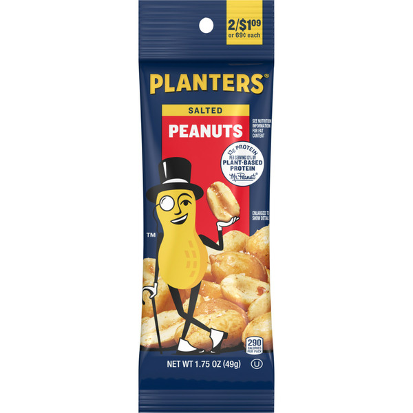 Snacks Planters Tube Nuts Salted Peanuts hero