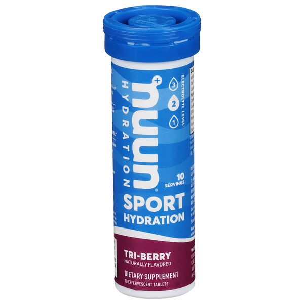 Energy & Sports Drinks Nuun Sport Hydration, Tri-Berry, Tablets hero