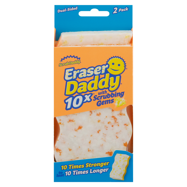 Cleaning Products Scrub Daddy Eraser Daddy, 10X with Scrubbing Gems hero