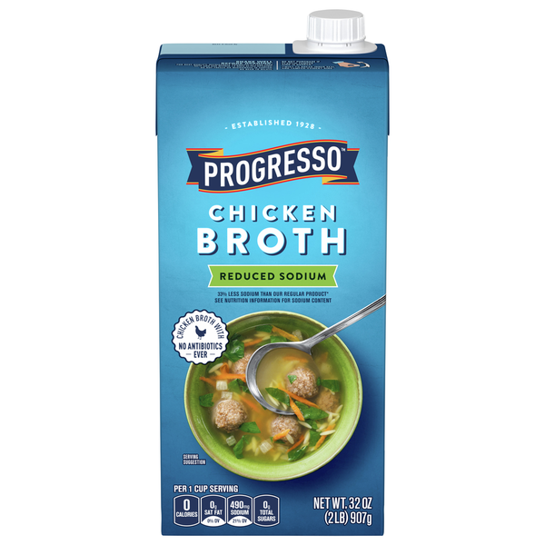 Soup, Stock & Broth Progresso Broth, Reduced Sodium, Chicken hero