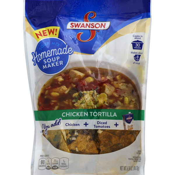 Soup, Broth & Bouillon Swanson's Soup Mix, Chicken Tortilla hero