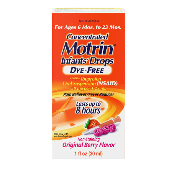 MOTRIN Liquid IBuprofen Medicine Drops, Berry hero