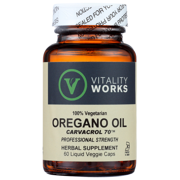 Vitamins & Supplements Vitality Works Oregano Oil Liquid Capsules Standardized hero